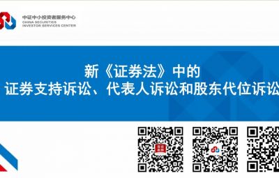 新《證券法》中的證券支持訴訟、代表人訴訟和股東代位訴訟